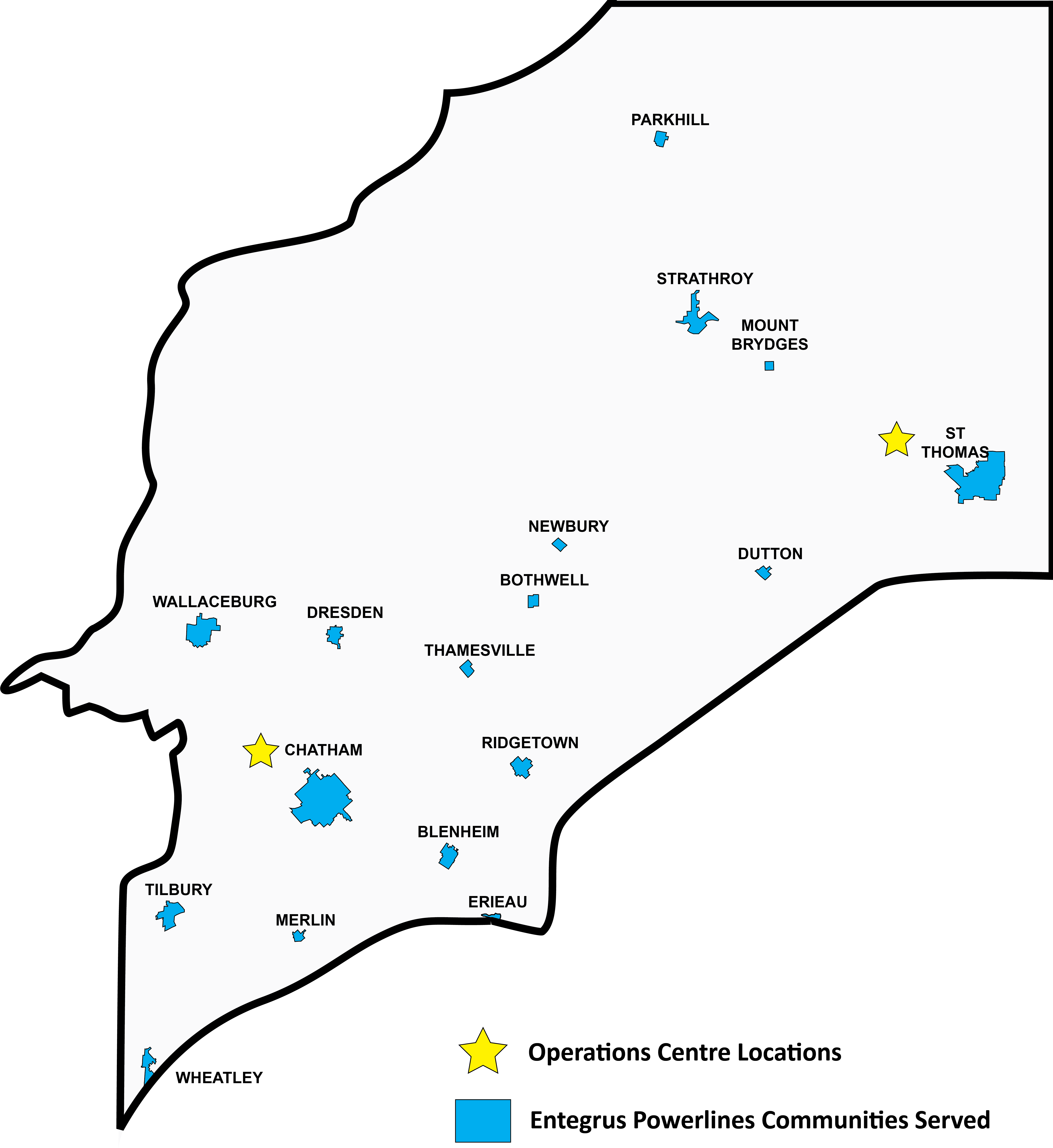 Map of Entegrus service area